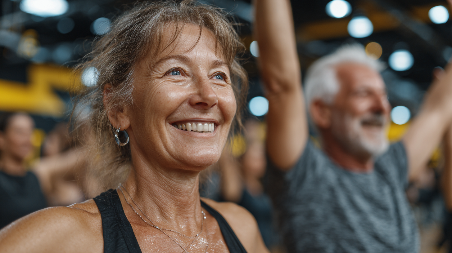 Група възрастни хора се занимават с градинарство